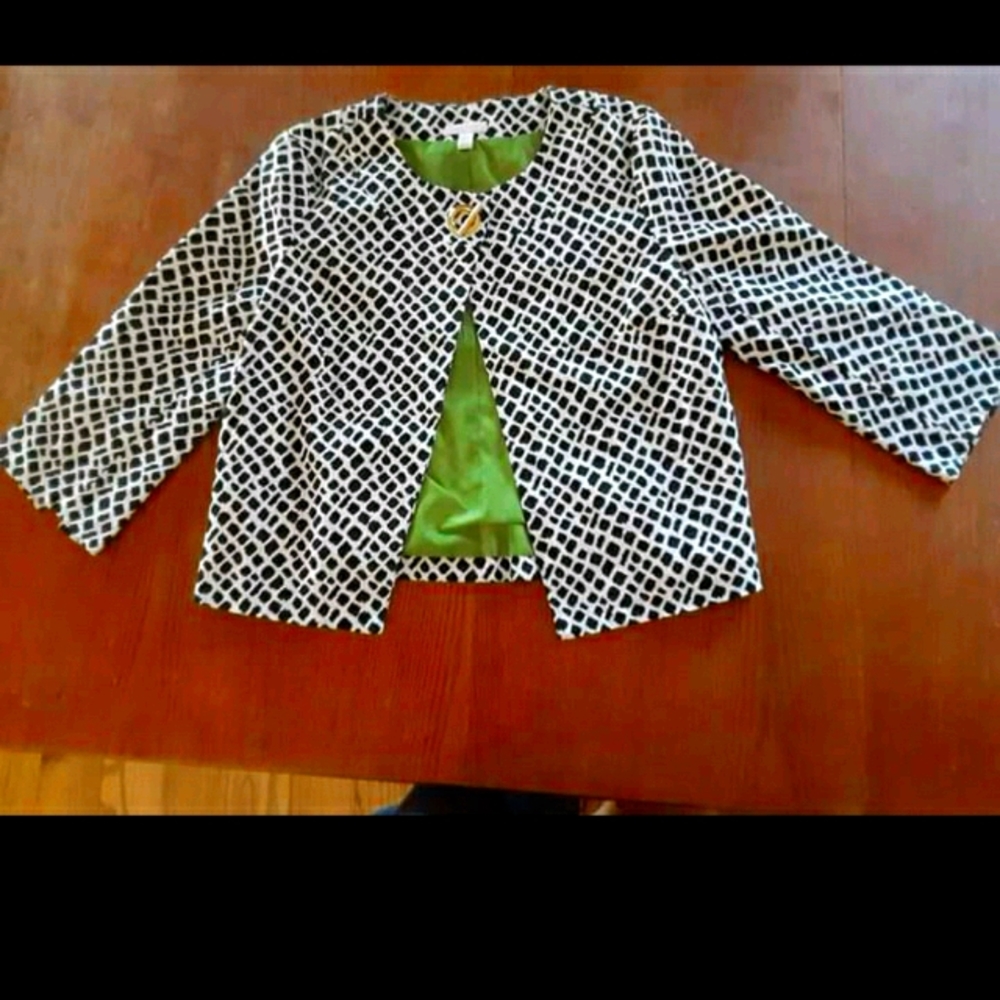 Charter club crop swing jacket